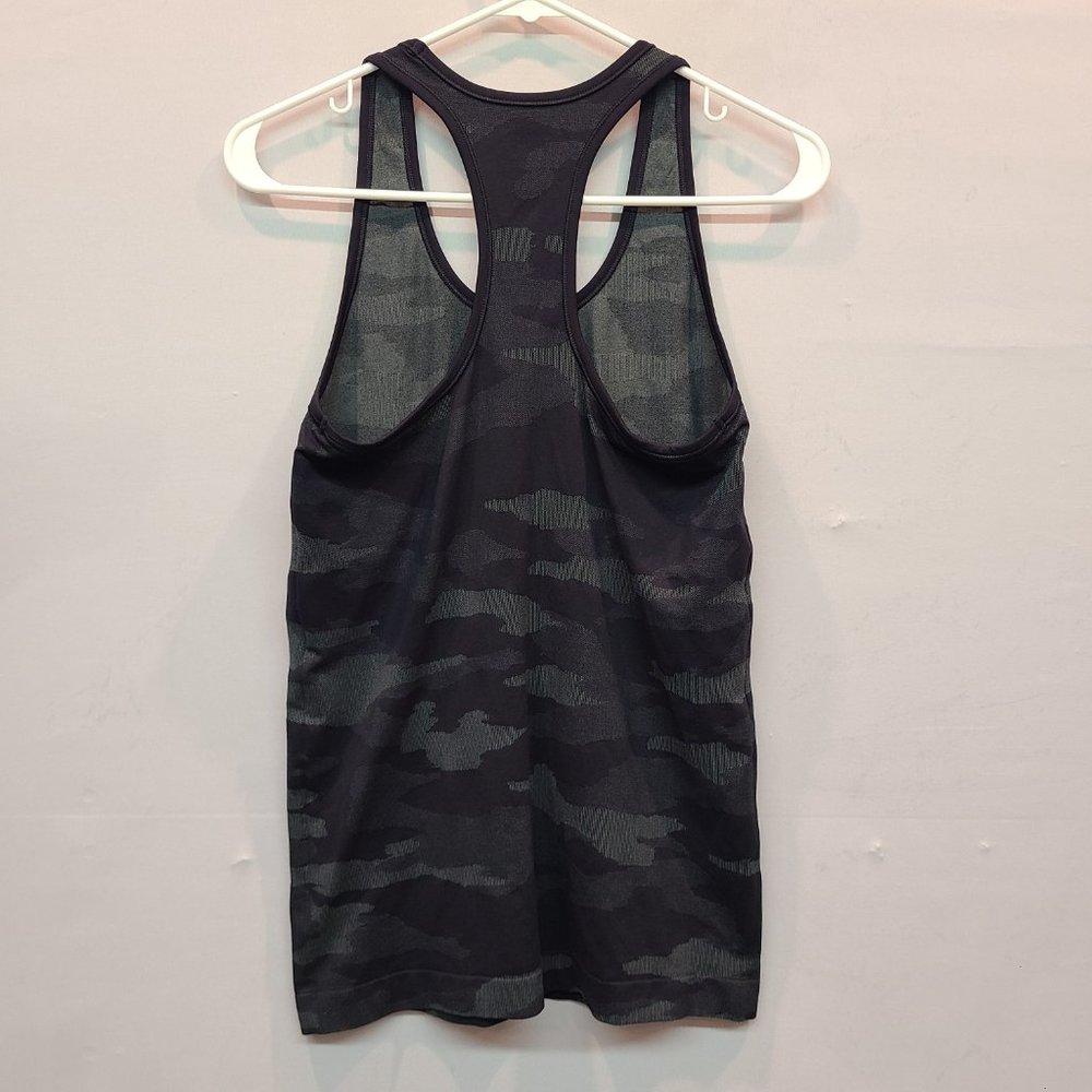 Athleta Speedlight Tank Top Black Camo Racerback Seamless Womens Small - Picture 5 of 7